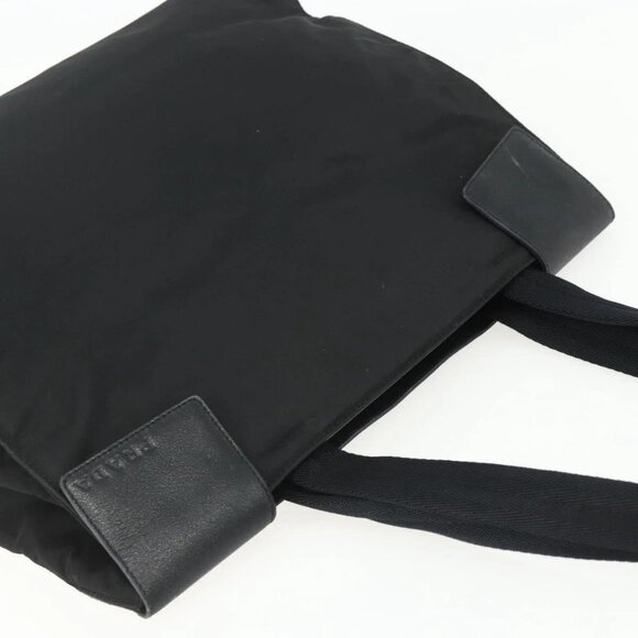 PRADA Tote Bag Nylon Black Silver Auth 151507 - Picture 6 of 16